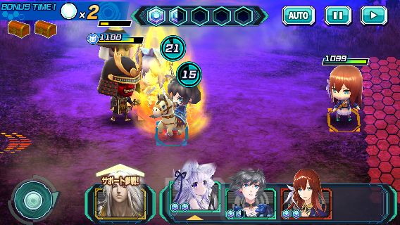 偉人や英雄の力を召喚するアクションバトル！