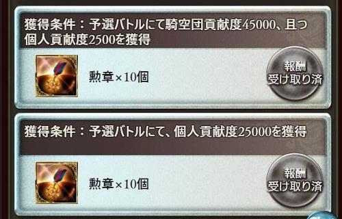 グラブル、クリスマス古戦場では予選でもらえる勲章が追加！
