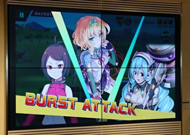 ラグナストライクエンジェル　試遊会　巨大化ヒロイン