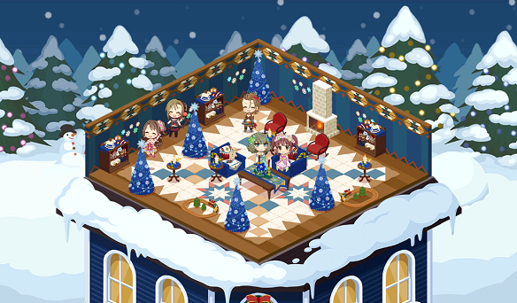 ルーム背景「クリスマステーマの背景②」