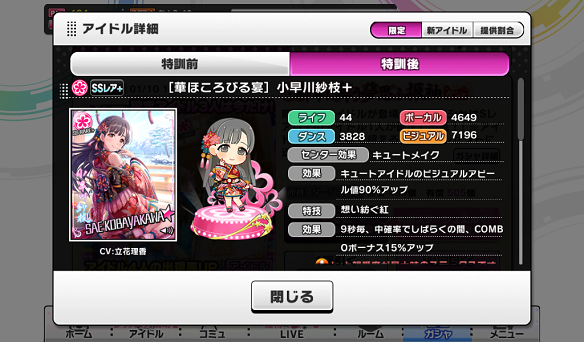 限定SSR＋［華ほころびる宴］小早川紗枝＋