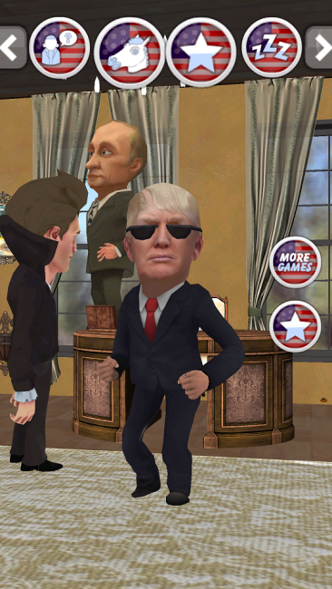 ドナルド・トランプ　次期大統領　アプリ〇作劇場