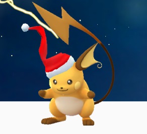 スマホゲーム　ポケモンGO　サンタピカチュウ