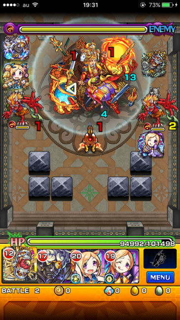 モンスト覇者の塔30階パンドラ進化神化で攻略