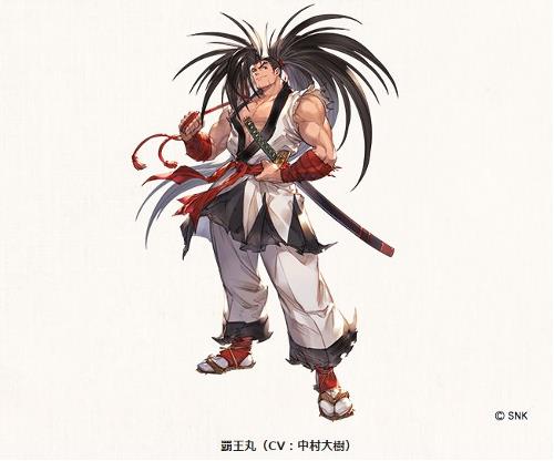 グラブル「サムスピ」コラボ、覇王丸のイラスト