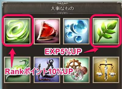 EXPをふやしてくれる「大事なもの」