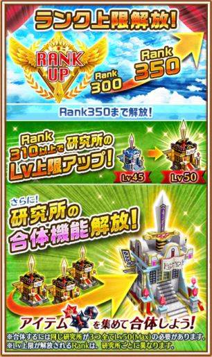 ランク上限解放