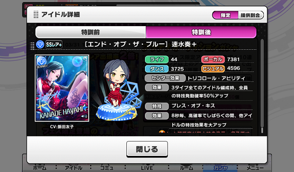 ［エンド・オブ・ザ・ブルー］速水奏能力値