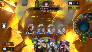 フリーマッチ対戦時のスクリーンショットです。