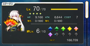 清姫のステータス