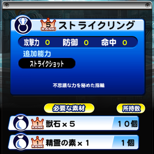 ストライクリングは必須！