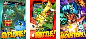 「MONPLA SMASH」ゲーム画面