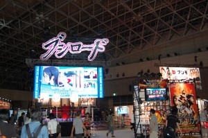 ブシロードのブースでは特設リングが設置