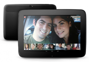 10インチのタブレット端末。
