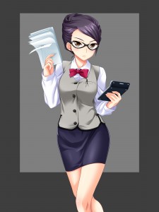 一見同じようなメガネキャラですが…