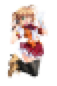 ショナイですが、スペルミスがあったカードに使われていたキャラはコレ。。。モザイク処理。薄目にすると見えるかも（笑）