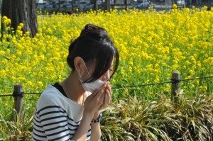 花粉とマスク
