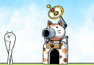 ボスはなんと「にゃんこ砲」を備えた「にゃんこのお城！