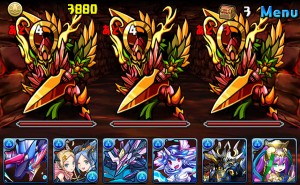 「炎の魔剣士」はスキル「ドロップ変化・火」で 水ドロップを全て火ドロップに変化させることができる 便利なスキルを持ったモンスター。