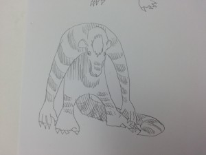 斑模様のパワータイプ（？）のキャラ。
