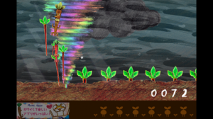 ゴボウを激しくぶいていくゲーム。