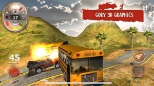 改造車でゾンビを轢き殺す爽快レースゲーム。