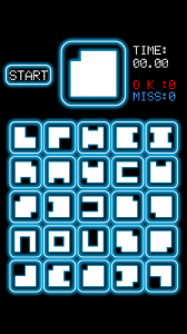 25個のピース群から素早く選択する脳トレゲーム『Blue Selection』