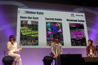 スタイリッシュさ、かっこよさを前面に押し出したタイトルと同社代表、森下氏が作品を紹介