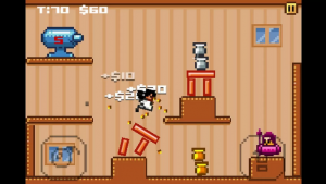 マッピーに似たファミゲー風アクション