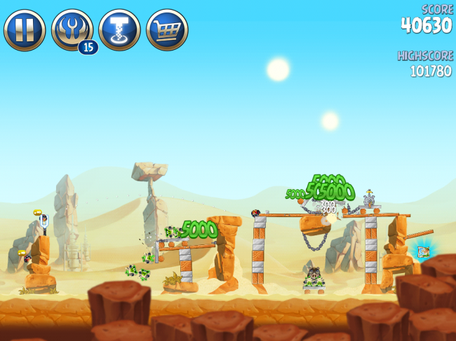 Angry Birds Star Wars II（アングリーバードスターウォーズ2）攻略画像ESCAPE TO TATOOINE　B-2-10攻略