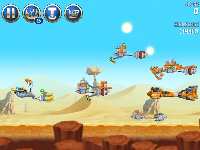 Angry Birds Star Wars II（アングリーバードスターウォーズ2）攻略画像ESCAPE TO TATOOINE　B-2-20攻略