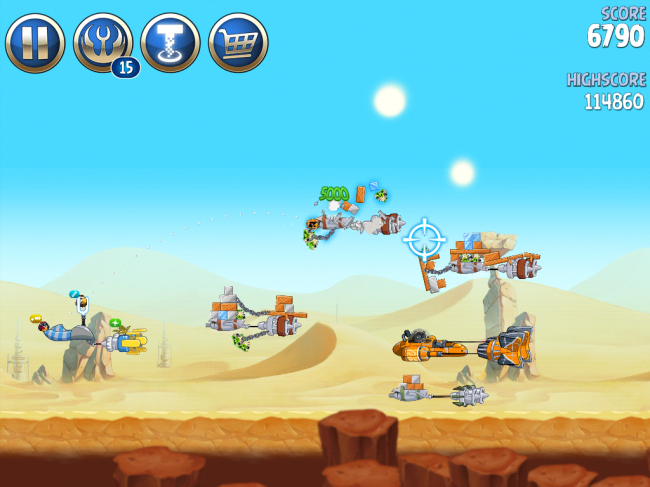 Angry Birds Star Wars II（アングリーバードスターウォーズ2）攻略画像ESCAPE TO TATOOINE　B-2-20攻略