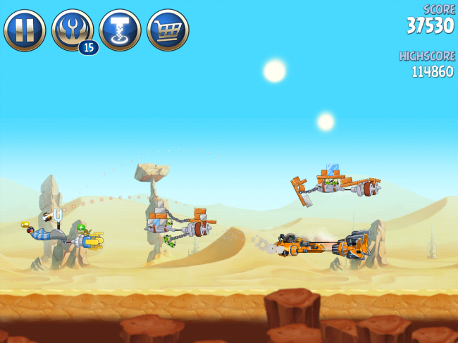 Angry Birds Star Wars II（アングリーバードスターウォーズ2）攻略画像ESCAPE TO TATOOINE　B-2-20攻略