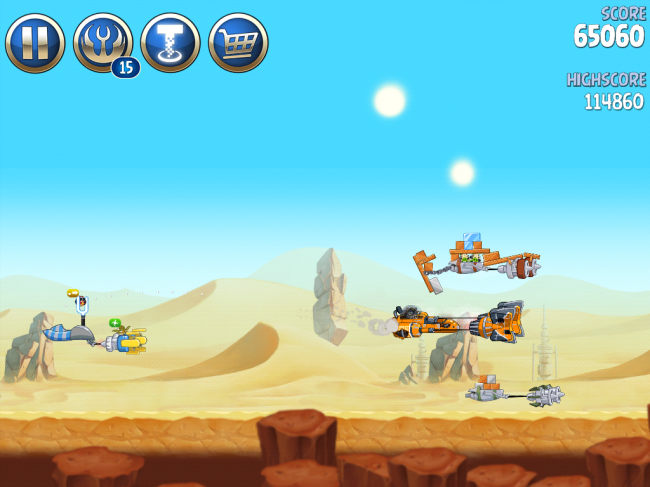 Angry Birds Star Wars II（アングリーバードスターウォーズ2）攻略画像ESCAPE TO TATOOINE　B-2-20攻略
