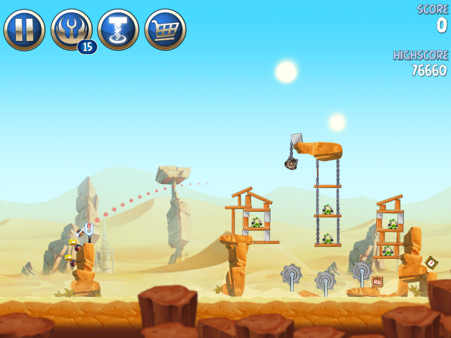 Angry Birds Star Wars II（アングリーバードスターウォーズ2）攻略画像ESCAPE TO TATOOINE　B-2-7攻略