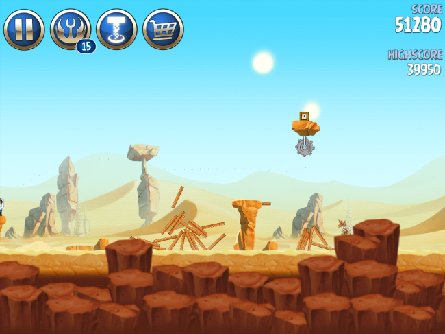 Angry Birds Star Wars II（アングリーバードスターウォーズ2）攻略画像ESCAPE TO TATOOINE　B-2-9攻略