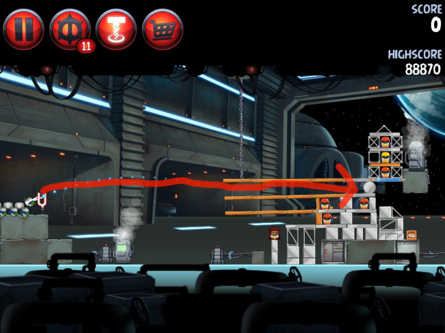 Angry Birds Star Wars II（アングリーバードスターウォーズ2）攻略画像Naboo Invasion　P-1-5攻略