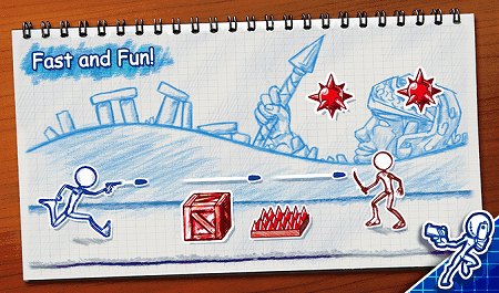 スケッチで描かれたランアクション スケッチで描かれたランアクション