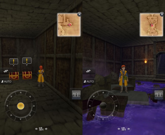 dq8_21　ドラゴンクエスト8 スマホリメイク版 攻略 第3回 マイエラ修道院/旧修道院跡地/アスカンタ城/マダムの指輪/願いの丘　人喰い箱や毒の沼が登場するドラクエらしいダンジョン。