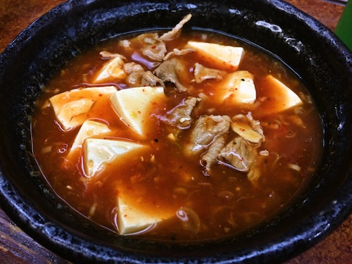 辛いあんかけ豆腐