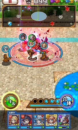 スワイプでキャラ移動させて拠点制覇バトル！