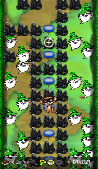 オバケにビビりながらポムポムするぼく。:;（∩´﹏`∩）;:ふぇえオバケこわいよう…。