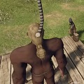 ゲームで出会った海外のゲーマーに絞首台に吊るされる！サバイバルMMO『Reign Of Kings』でアフロマスクが拉致られたｗの画像