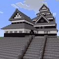マインクラフトで和風のお城の作り方を解説！松本城がモデルの超大作を作ろうの画像