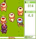 最初のガラケーゲーム「てけてけレース」
