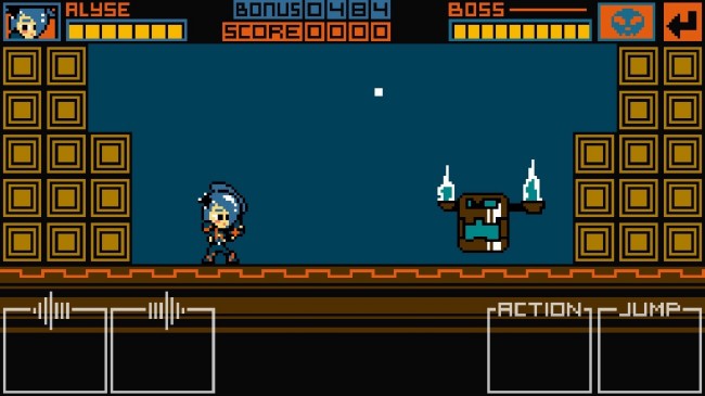 レトロな雰囲気で突き進むロックマン風ピコピコ横スクロールアクション！ 