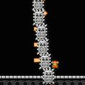モグラが運ぶドッスンの恐怖!マリオメーカーで横から追いかけてくるドッスンにアブが追いつめられる!の画像