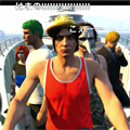 驚異的な再現率wwwwGTA5でワンピースのOP!ゴムゴムのバズーカは普通のバズーカwwwwwの画像