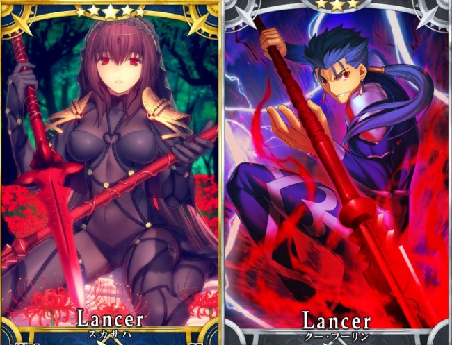画像出典：http://grand_order.wicurio.com/index.php?クー・フーリン(槍) 画像出典：http://grand_order.wicurio.com/index.php?スカサハ