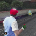 GTAでポケモンゲット!顔のないピカチュウが近づいてくるうううぅぅぅぅぅ!!!!!の画像